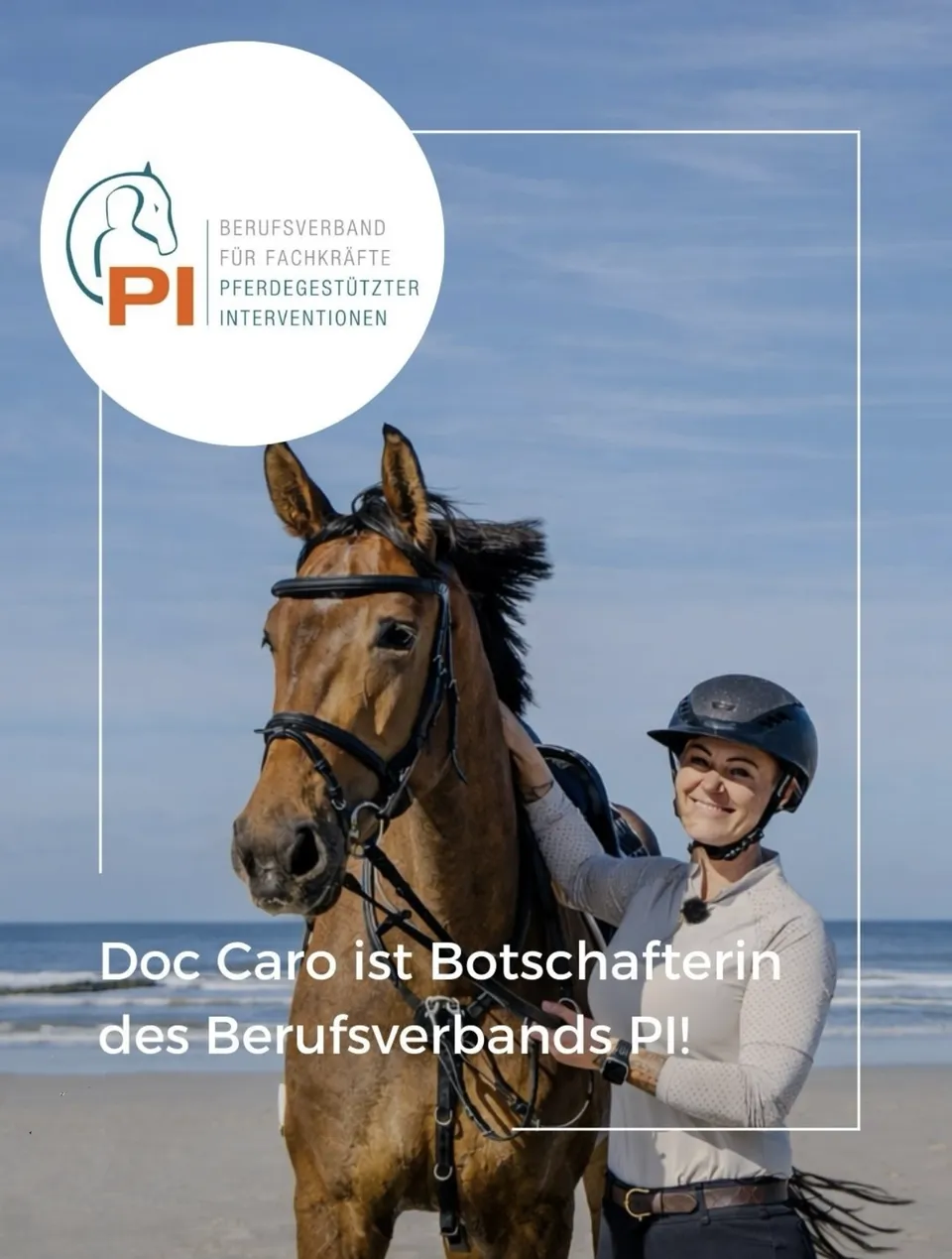 Doc Caro ist Botschafterin für pferdegestützte Therapie